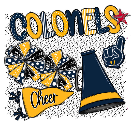 Colonels Cheer Spirit-Navy & Yellow