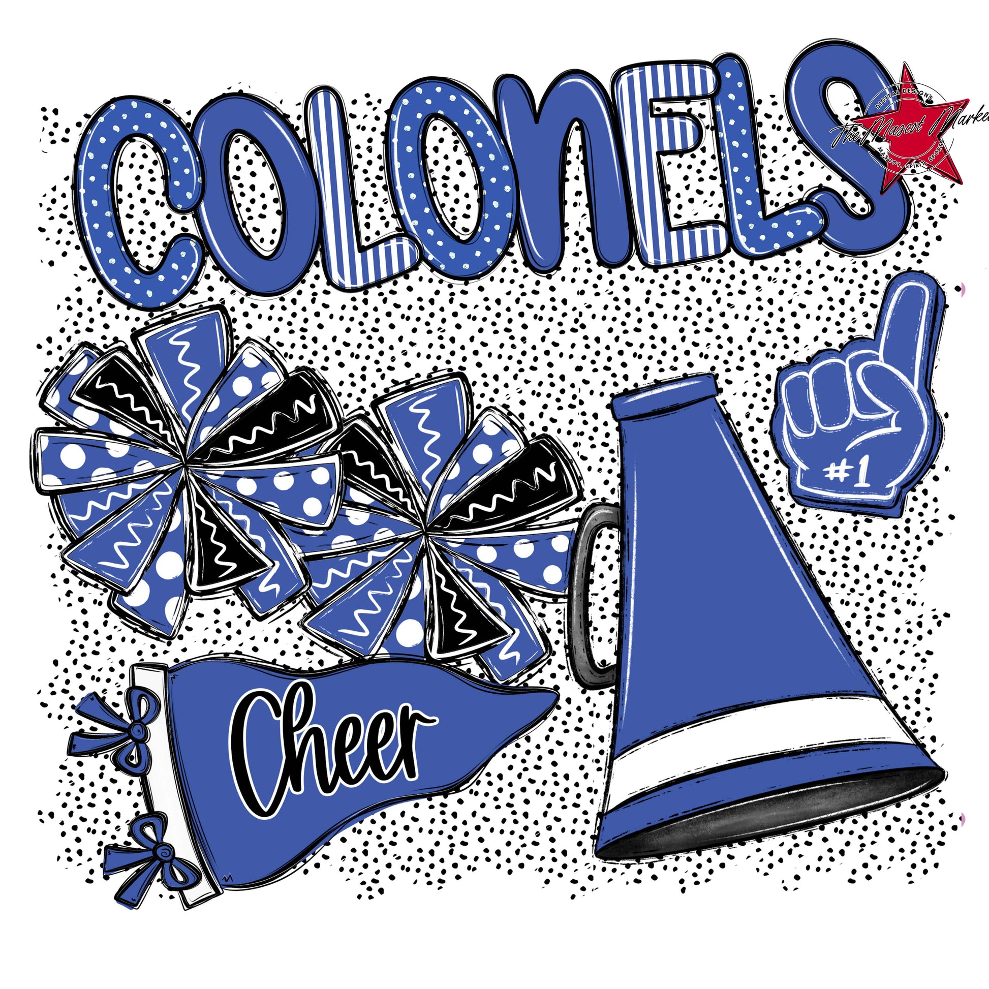 Colonels Cheer Spirit-Off Blue