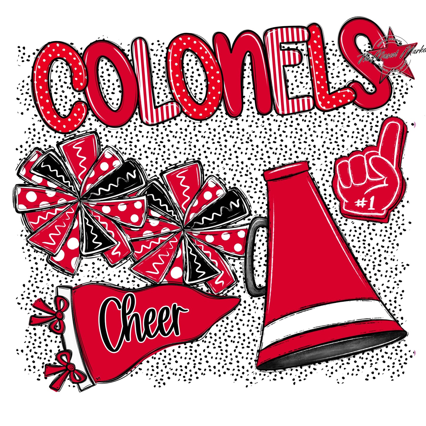 Colonels Cheer Spirit-Red
