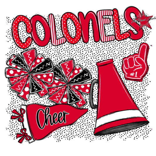 Colonels Cheer Spirit-Red