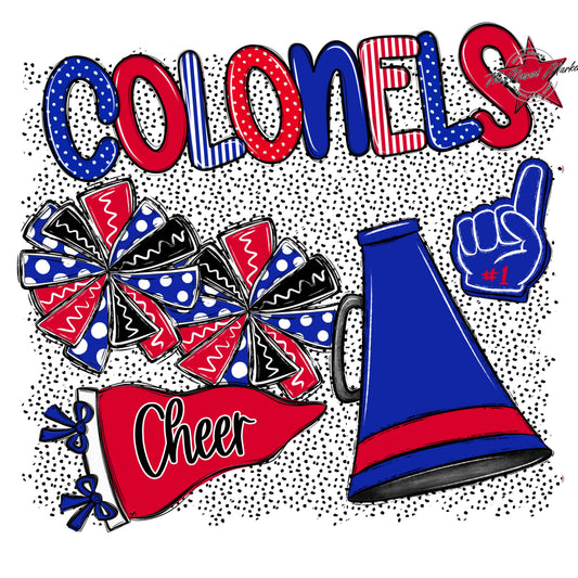 Colonels Cheer Spirit-Royal Blue & Red
