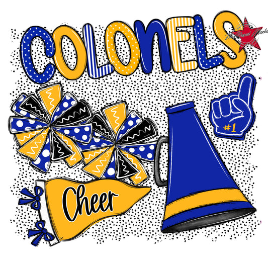 Colonels Cheer Spirit-Royal Blue & Yellow