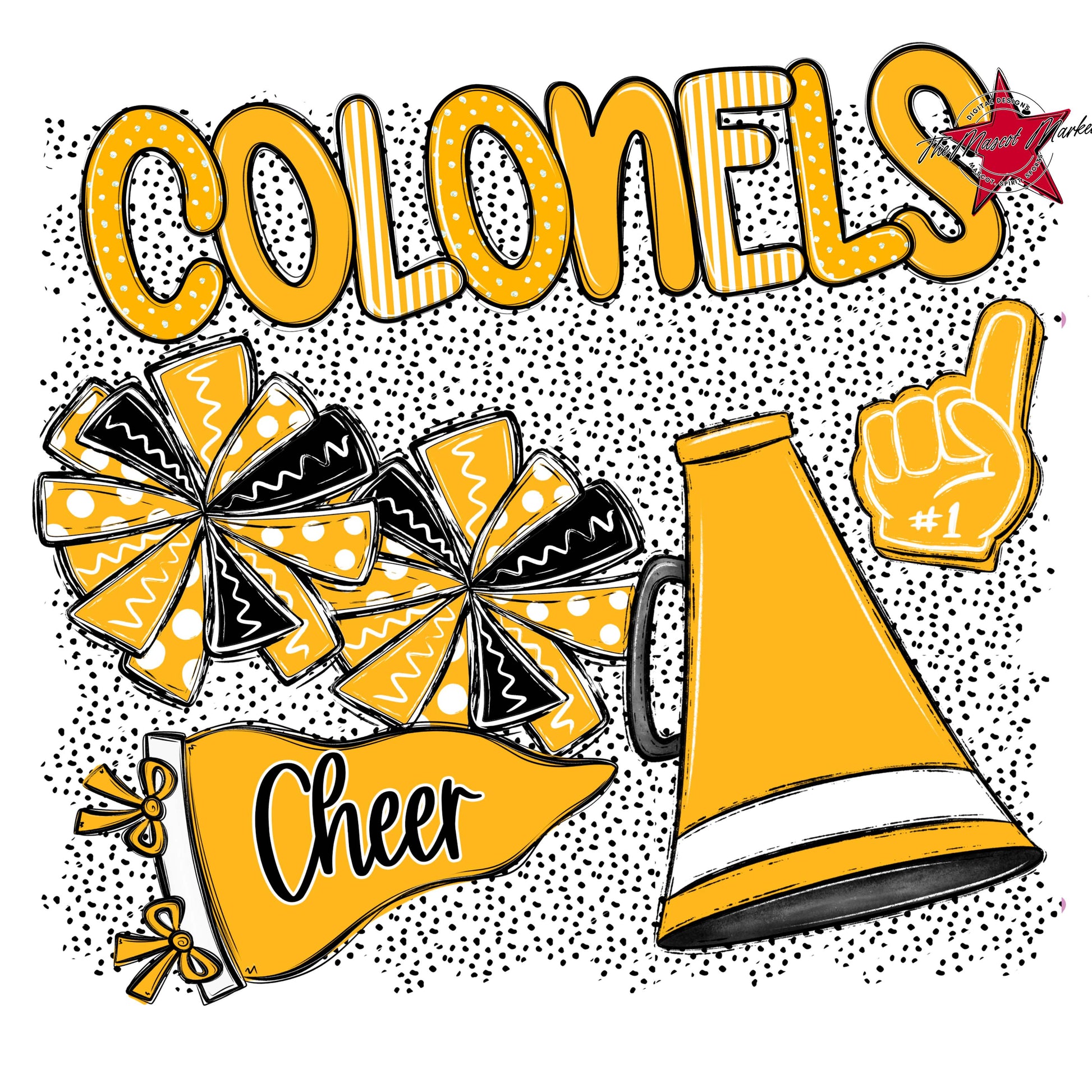 Colonels Cheer Spirit-Yellow