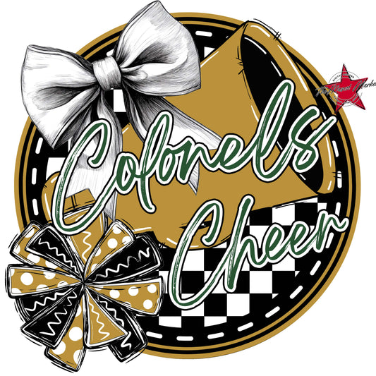 Colonels Circle Cheer Frame-Green