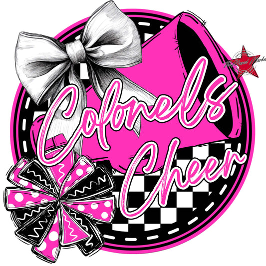 Colonels Circle Cheer Frame-Pink