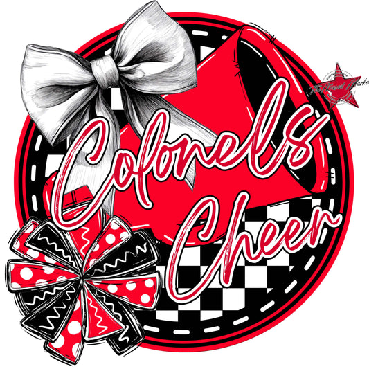 Colonels Circle Cheer Frame-Red