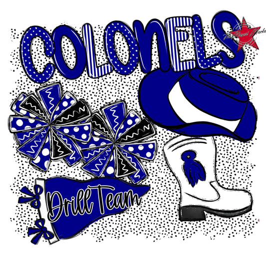 Colonels Drillteam Spirit-Blue