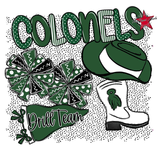 Colonels Drillteam Spirit-Green