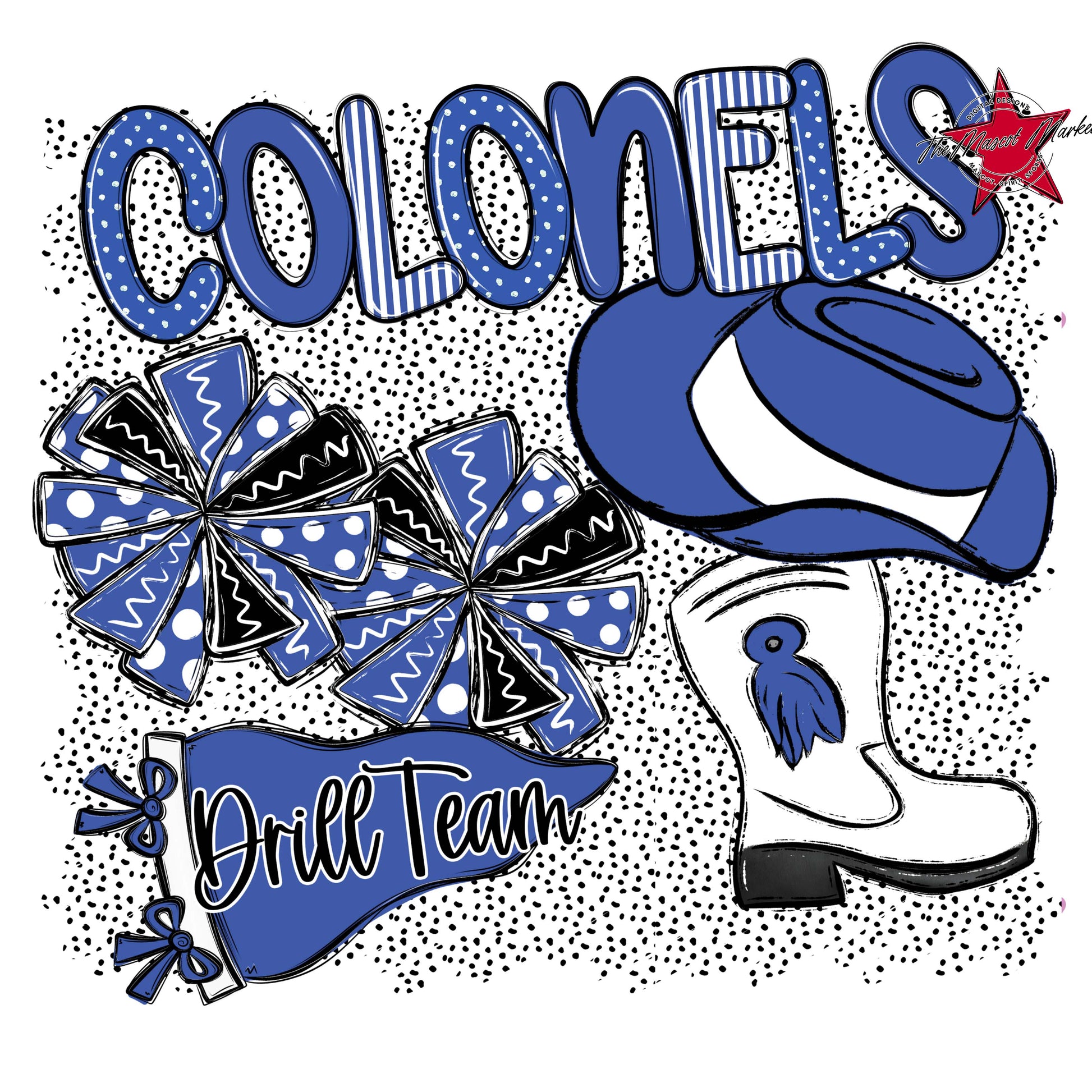 Colonels Drillteam Spirit-Off Blue