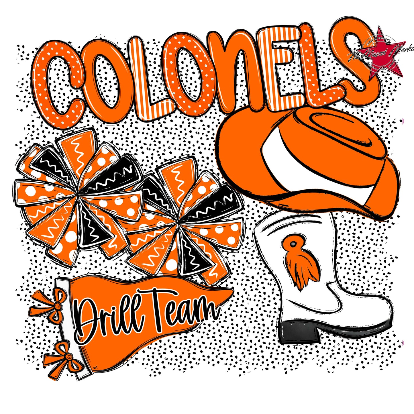 Colonels Drillteam Spirit-Orange