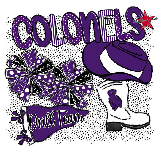 Colonels Drillteam Spirit-Purple