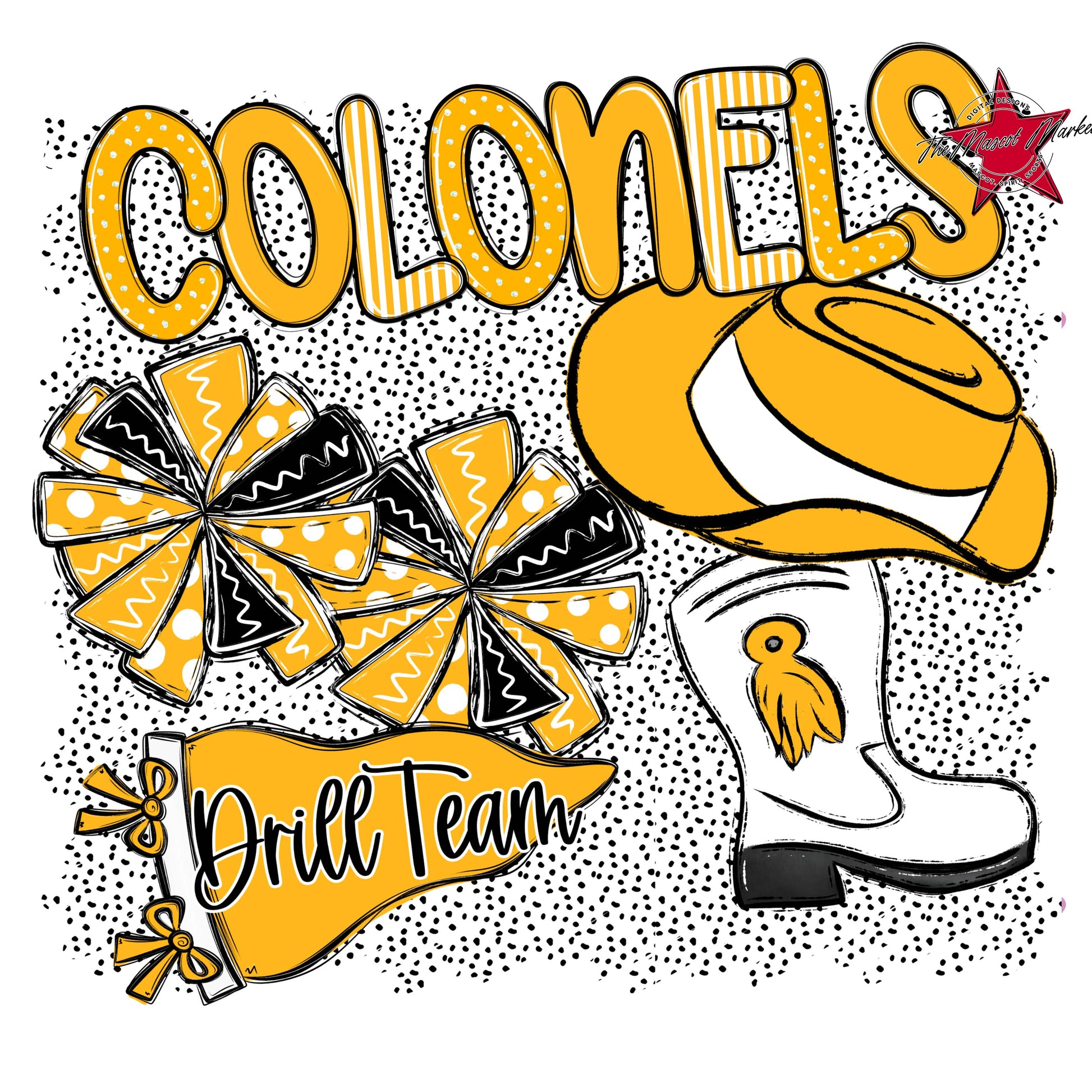 Colonels Drillteam Spirit-Yellow