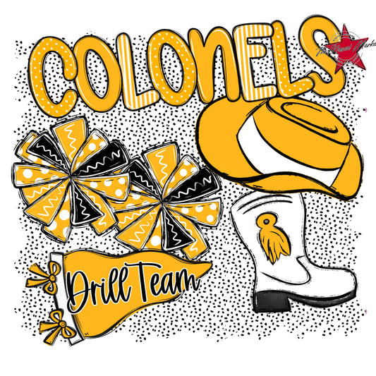 Colonels Drillteam Spirit-Yellow