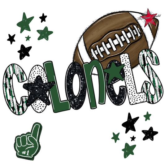 Colonels Football Scrape-Green