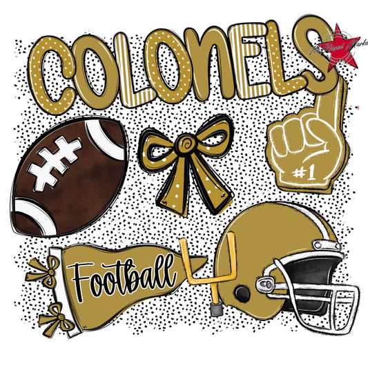 Colonels Football Spirit-Gold