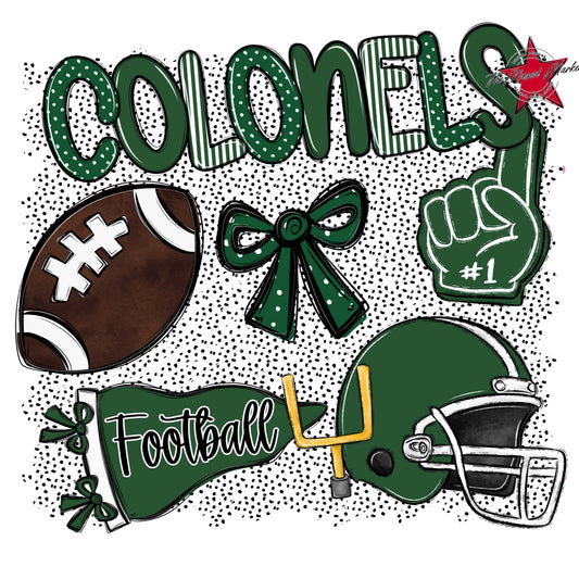 Colonels Football Spirit-Green