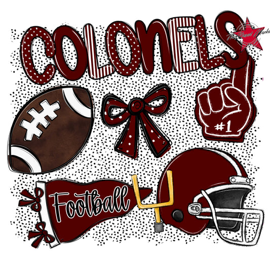 Colonels Football Spirit-Maroon