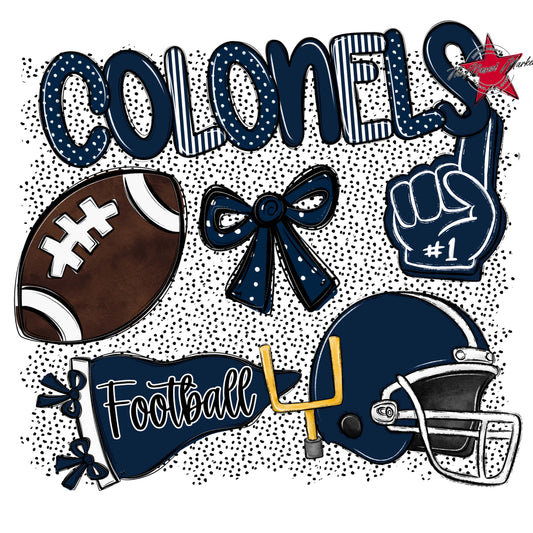 Colonels Football Spirit-Navy