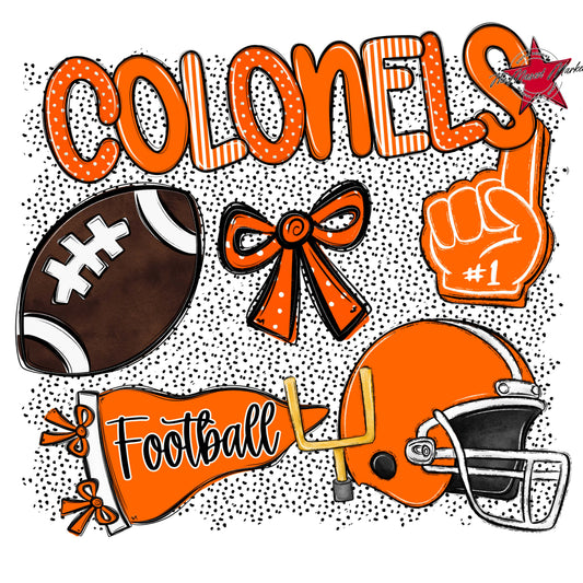 Colonels Football Spirit-Orange