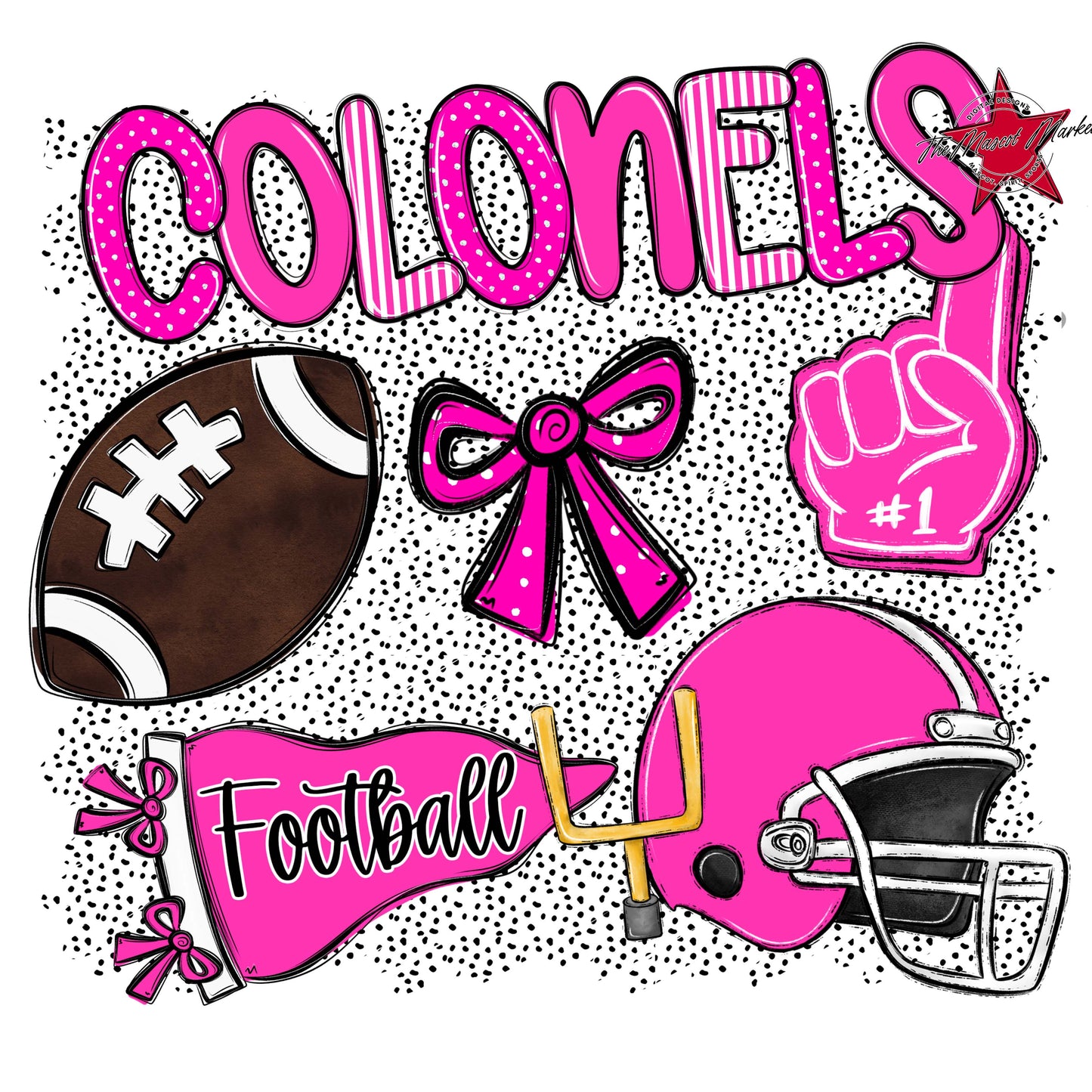 Colonels Football Spirit-Pink