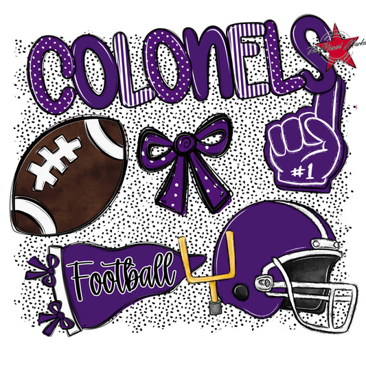 Colonels Football Spirit-Purple