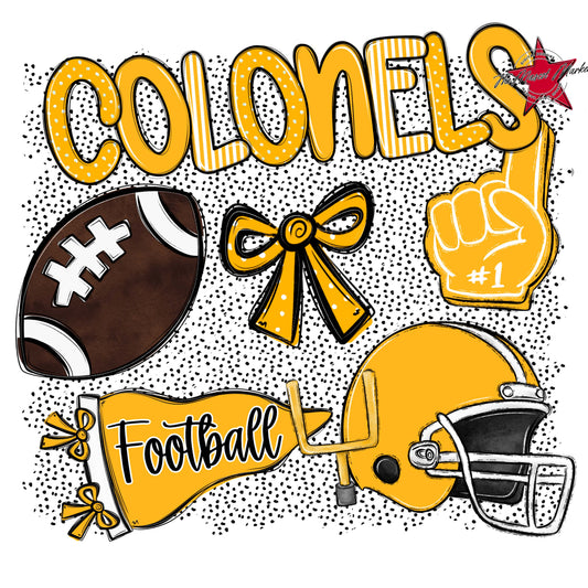 Colonels Football Spirit-Yellow