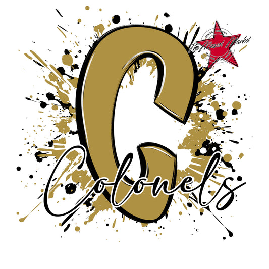 Colonels Mascot Splatter-Gold