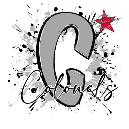 Colonels Mascot Splatter-Grey