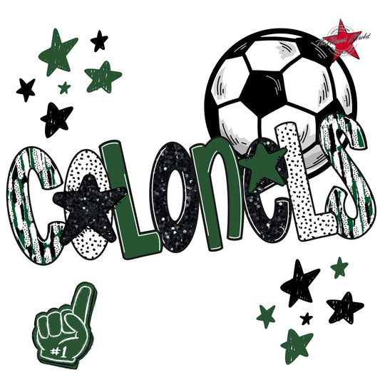Colonels Soccer Scrape-Green