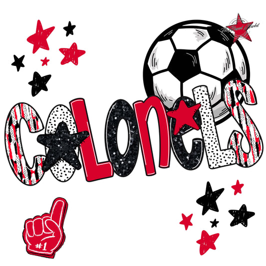 Colonels Soccer Scrape-Red