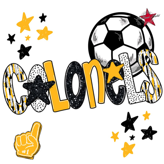 Colonels Soccer Scrape-Yellow