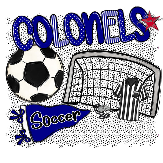 Colonels Soccer Spirit-Blue