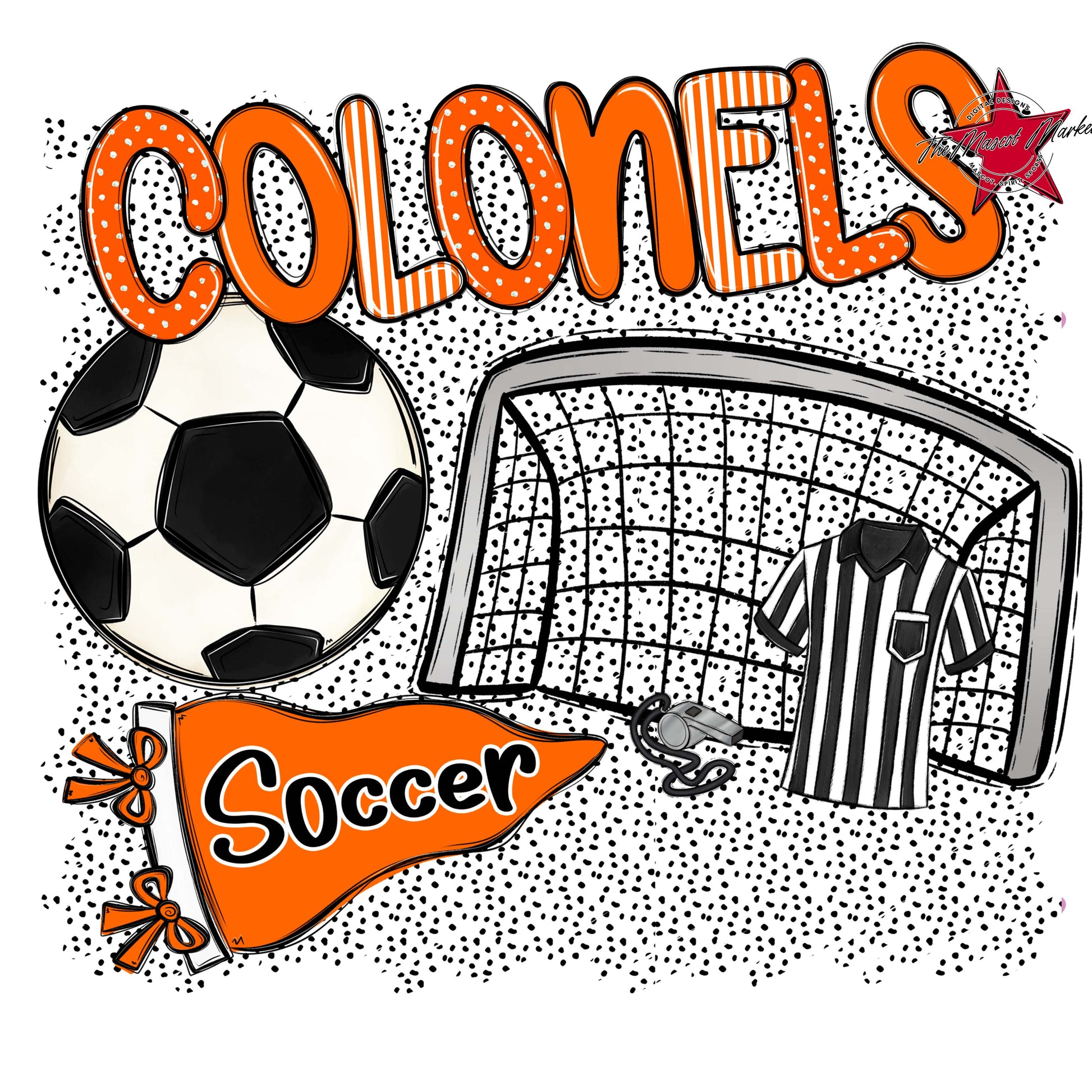 Colonels Soccer Spirit-Orange