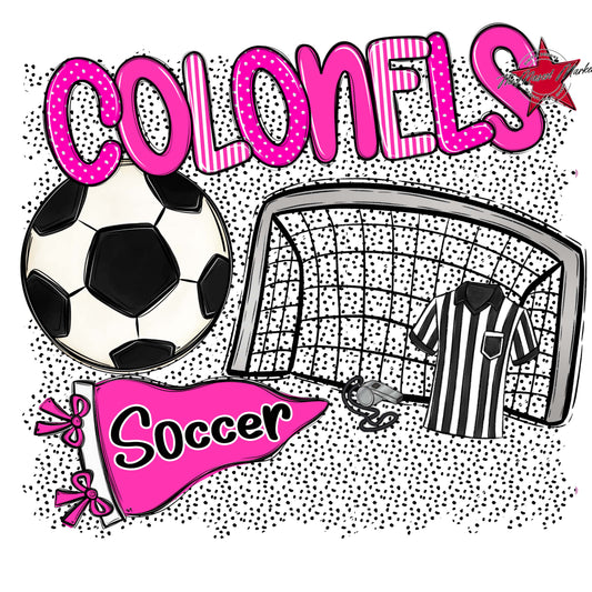 Colonels Soccer Spirit-Pink