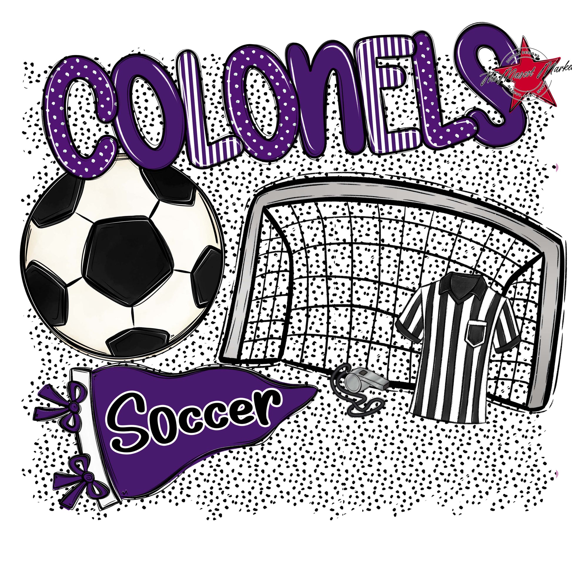 Colonels Soccer Spirit-Purple