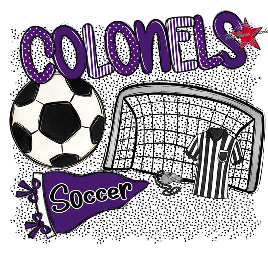 Colonels Soccer Spirit-Purple