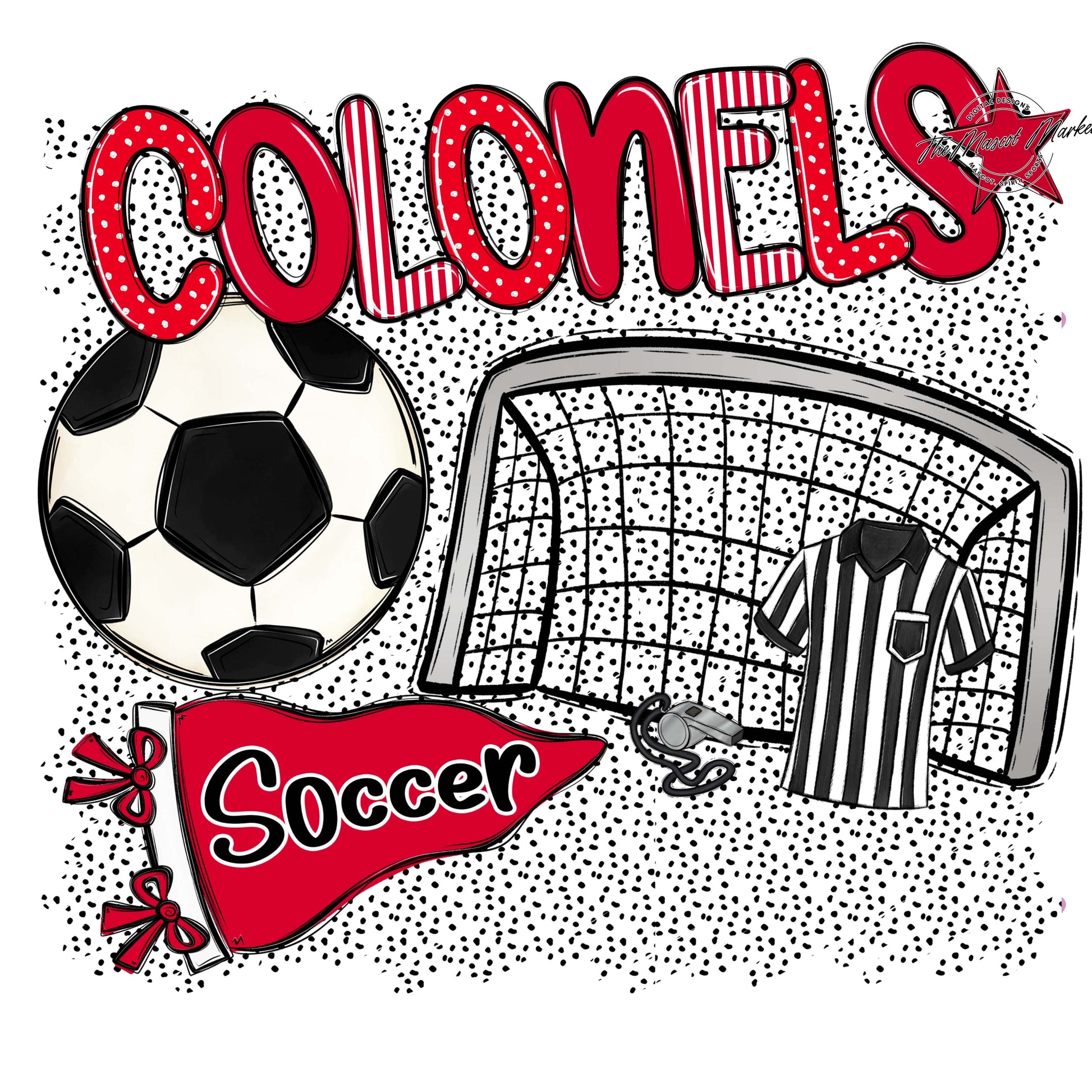 Colonels Soccer Spirit-Red