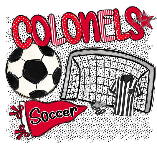 Colonels Soccer Spirit-Red