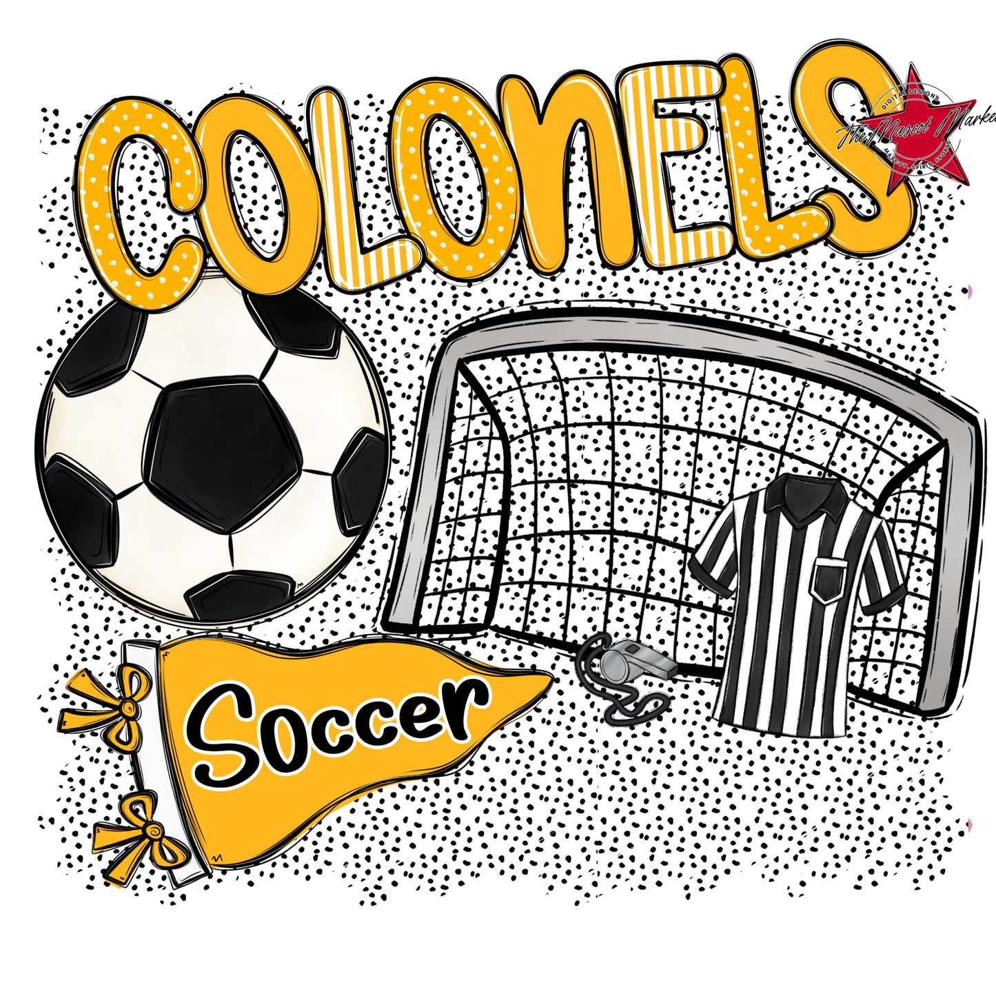 Colonels Soccer Spirit-Yellow