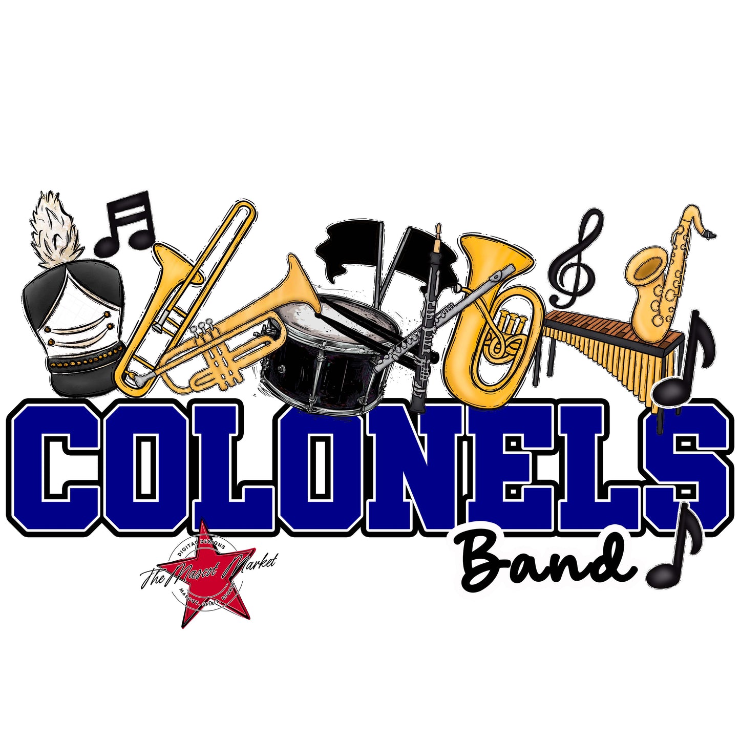 Colonels Varsity Band-Blue