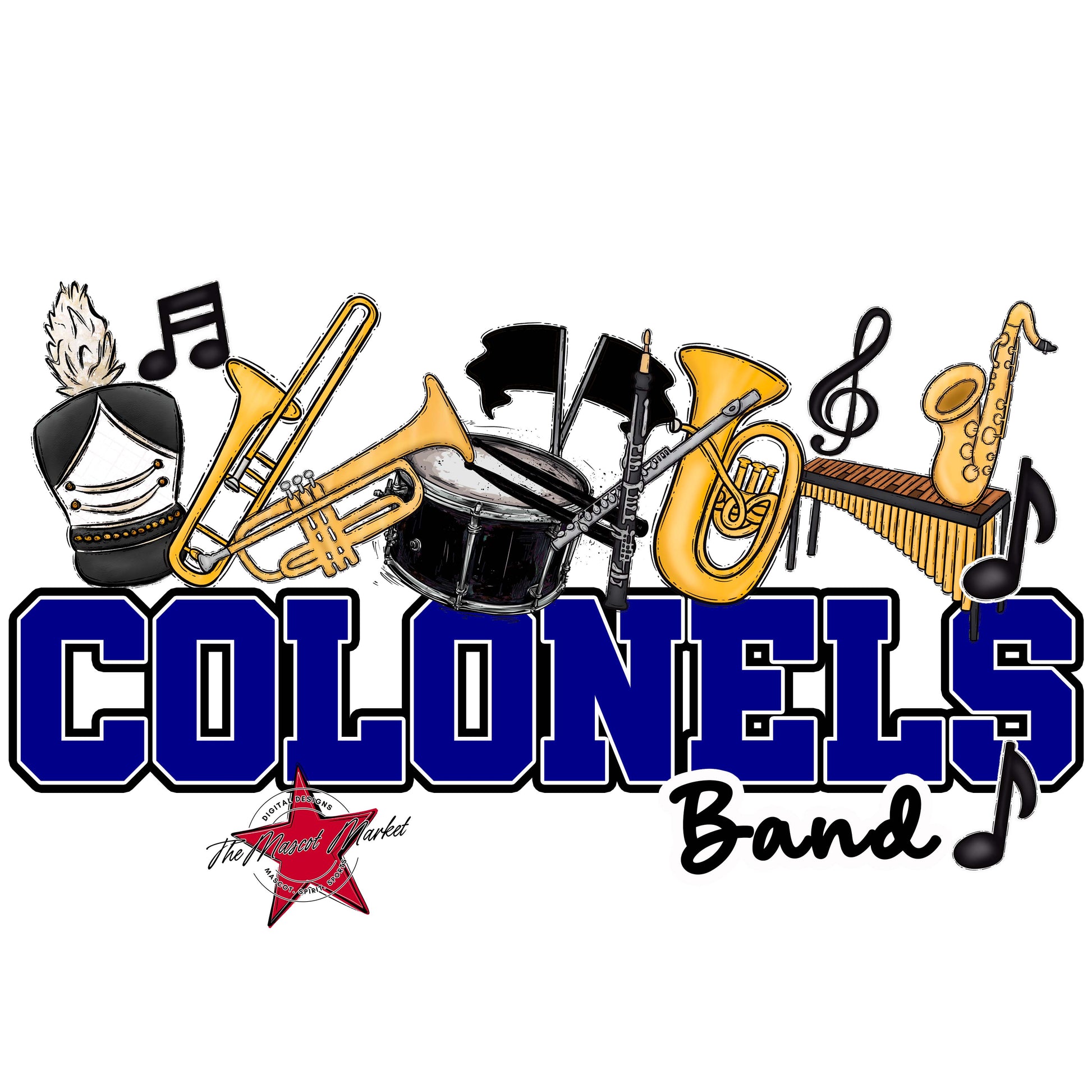 Colonels Varsity Band-Blue