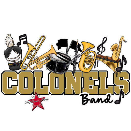 Colonels Varsity Band-Gold