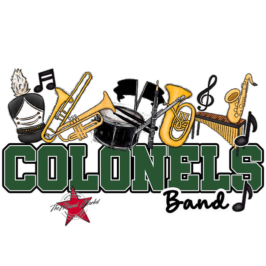 Colonels Varsity Band-Green
