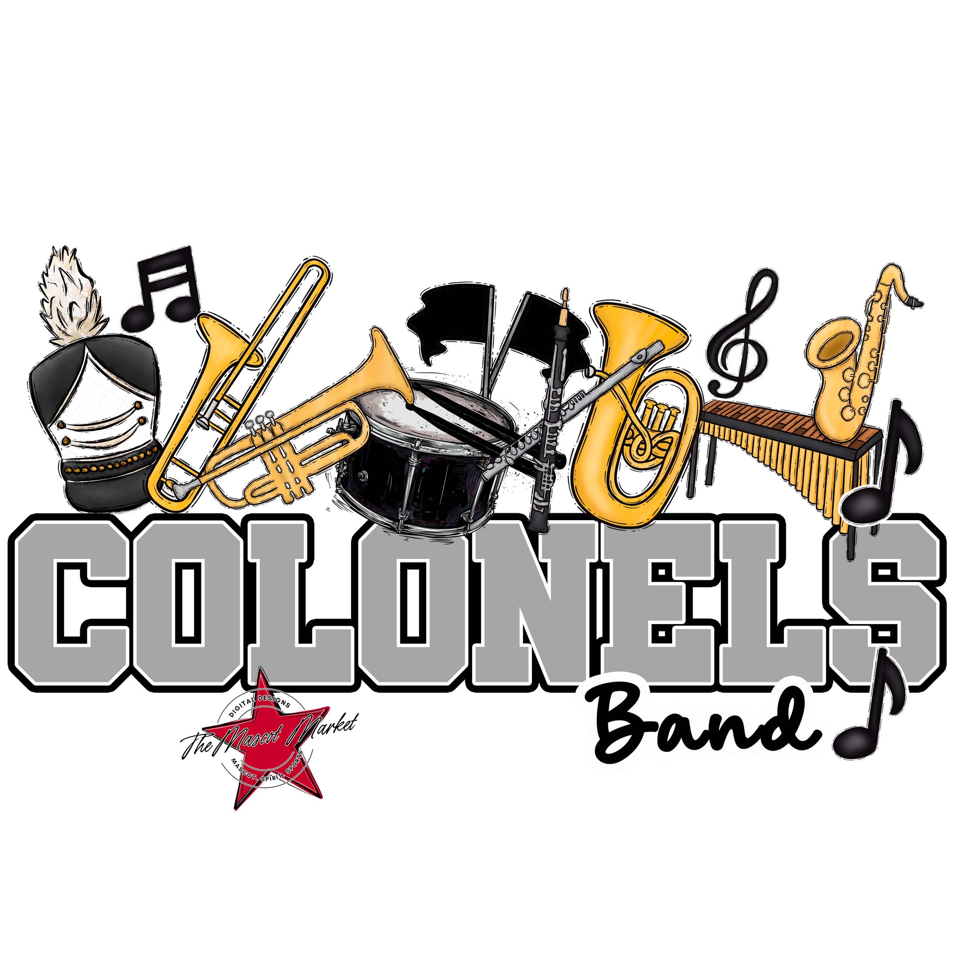 Colonels Varsity Band-Grey