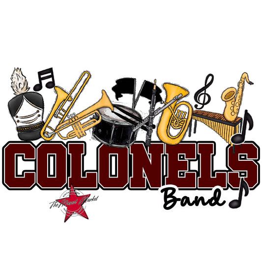 Colonels Varsity Band-Maroon