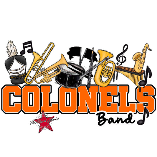 Colonels Varsity Band-Orange