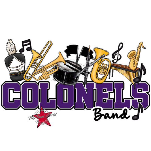 Colonels Varsity Band-Purple