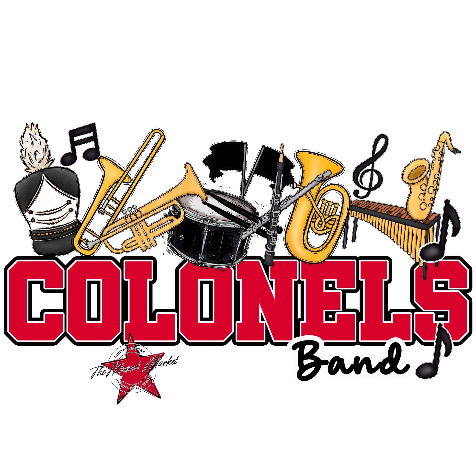 Colonels Varsity Band-Red