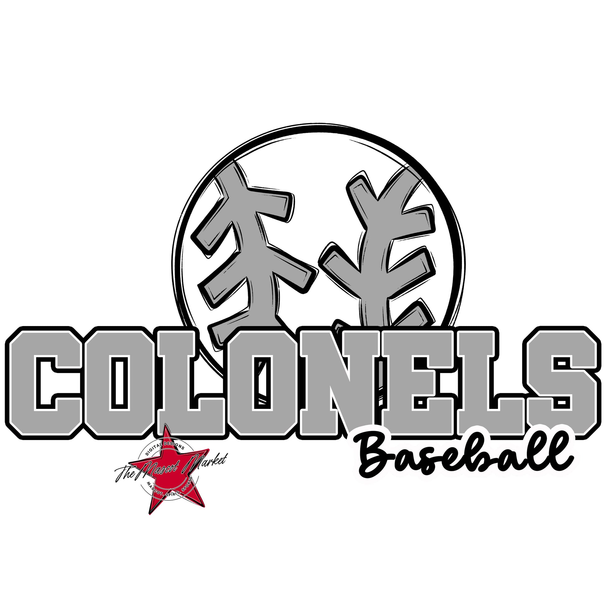 Colonels Varsity Baseball-Grey