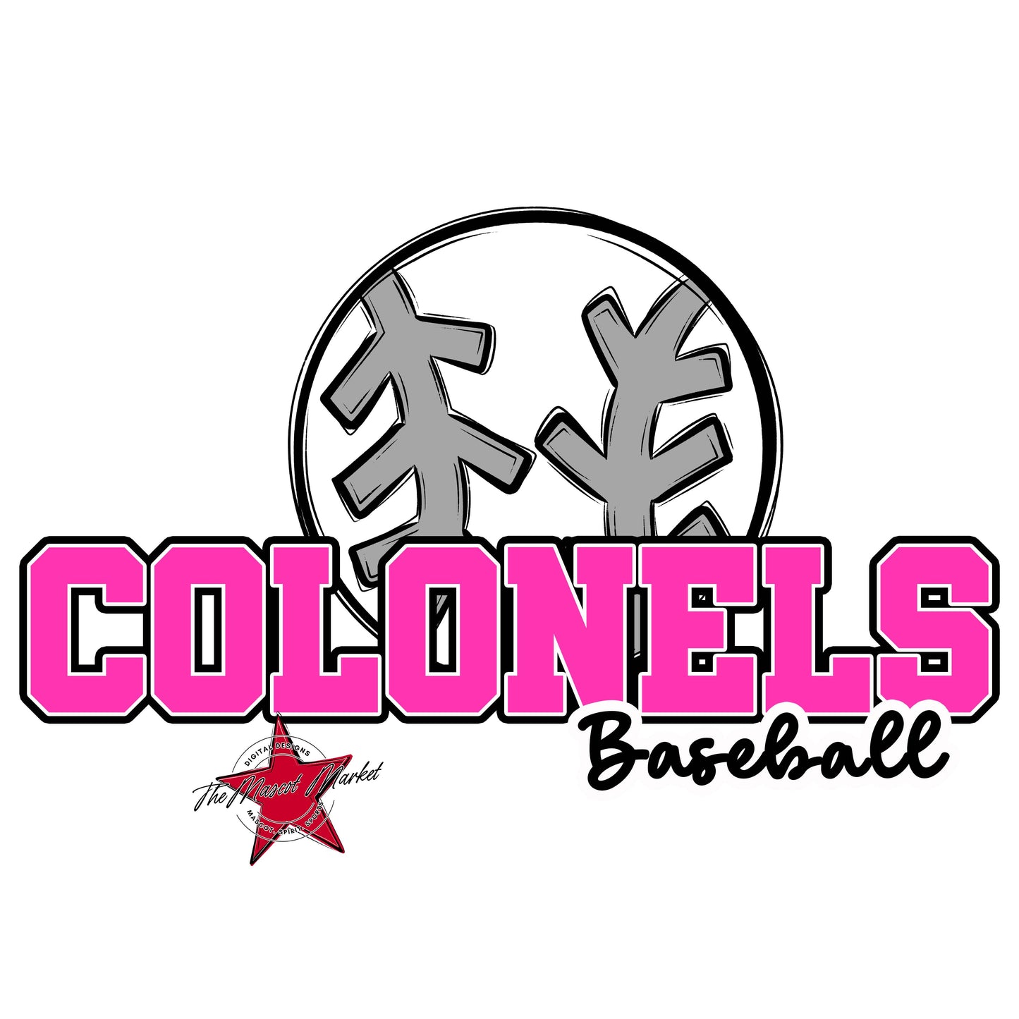 Colonels Varsity Baseball-Pink